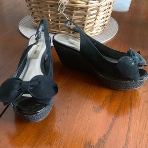 Dressy Wedge shoes, brand Dune, size 38 uk, black